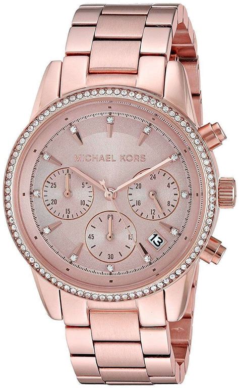 michael kors ritz bling watch|Michael Kors rhinestone watch.